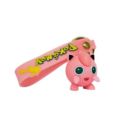 Jigglypuff 3D Keychain – Cute Pokémon Anime Key Ring