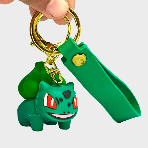 Bulbasaur 3D Keychain – Pokémon Anime Key Chain - Image 2