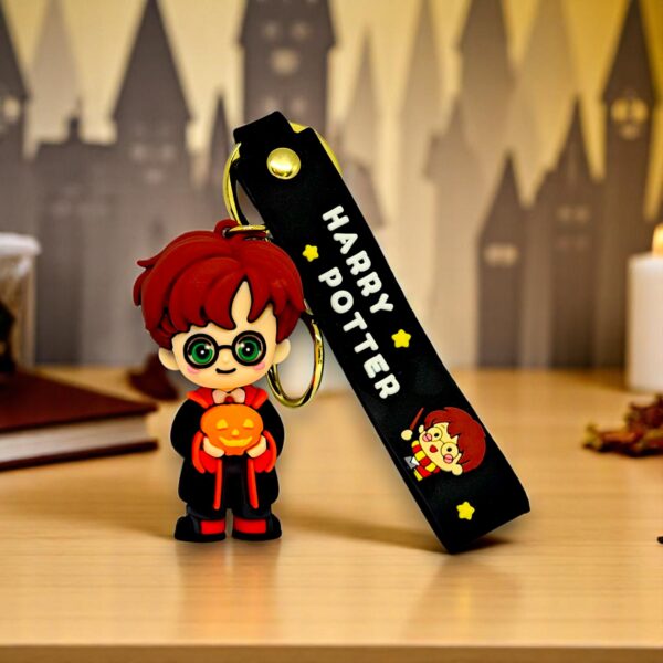 Harry Potter™-Inspired Halloween 3D Keychain with Pumpkin Charm - Image 3