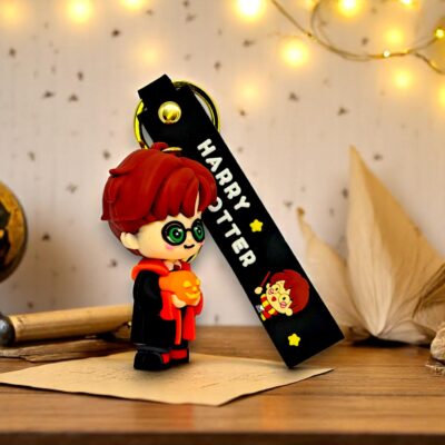 Harry Potter™-Inspired Halloween 3D Keychain with Pumpkin Charm