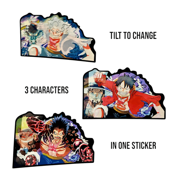 Luffy Mood Swing Sticker – Gear 2 to God Mode in a Tilt