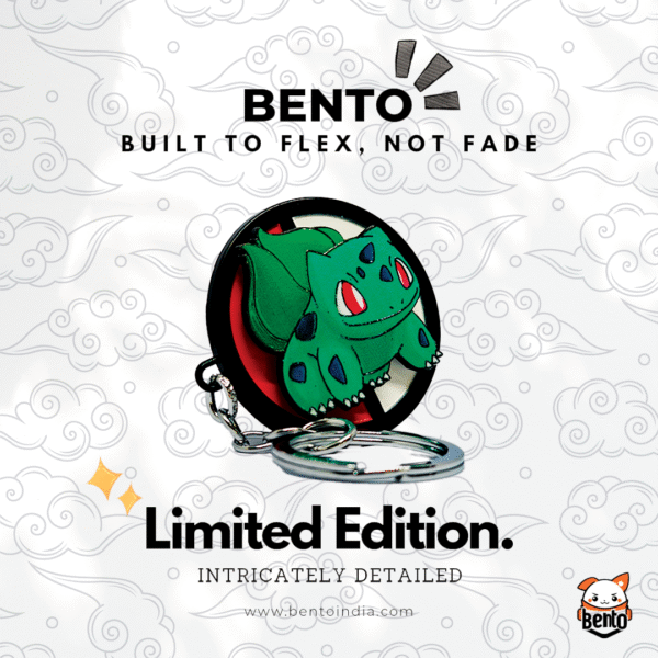 Bulbasaur Rotating Metal Keychain – Pokémon Anime Key Chain