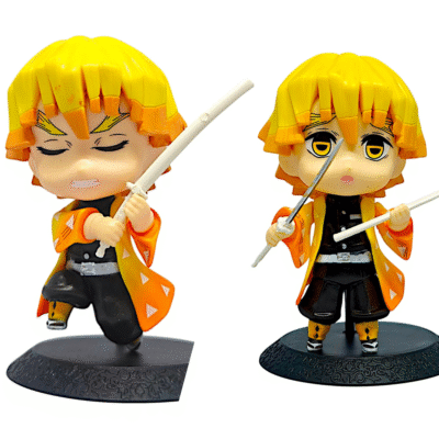 Zenitsu Agatsuma Chibi Figurine Duo - Demon Slayer Thunder Set (Set of 2)