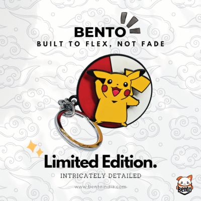 Pikachu Cute Metal Keychain - Pokémon Collectible Charm