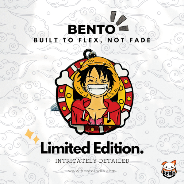 Luffy Straw Hat Metal Keychain - One Piece Pirate Collectible - Image 3