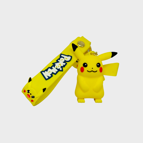 Pikachu 3D Keychain – Pokémon Anime Key Ring - Image 3