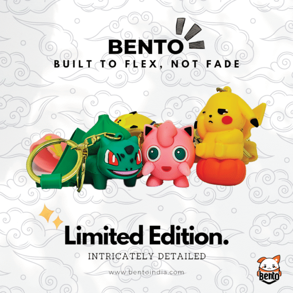 Pokémon 3D Keyring 3 Combo Set - featuring Bulbasaur, Jigglypuff & Pikachu - Image 4