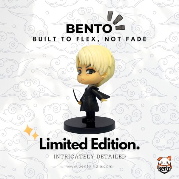 Draco Malfoy Collectible Figure – Slytherin School Robe Edition | Wizarding World Miniature - Image 3