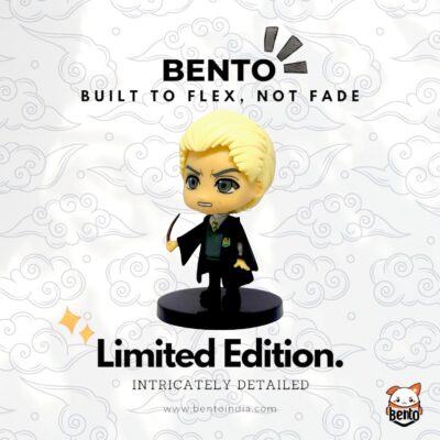 Draco Malfoy Action Figure – Slytherin Wand Collectible | Chibi Wizard Figurine