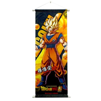 Goku Wall Scroll – Super Saiyan Energy for Your Space ⚡