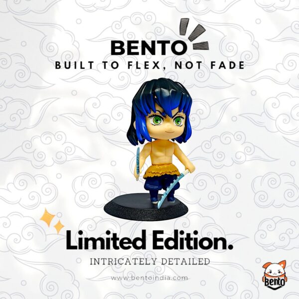 🐗 Inosuke Hashibira – Dual Blade Mini Figure (Without Boar Mask) - Image 2