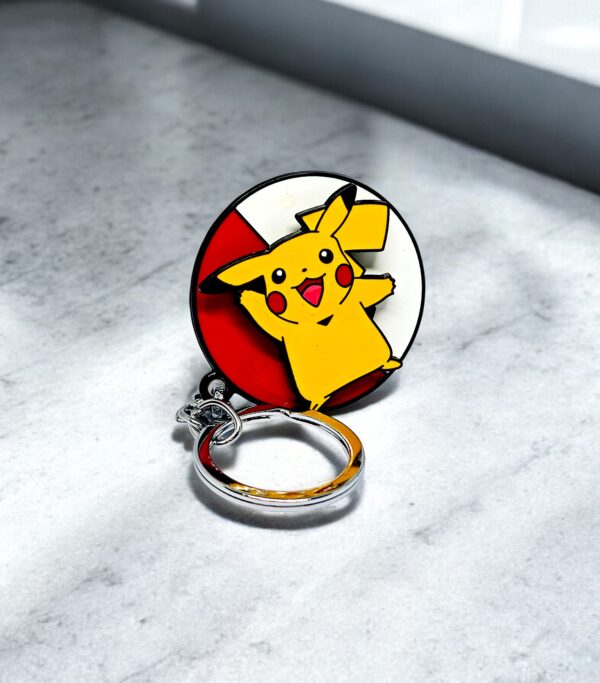 Pikachu Cute Metal Keychain - Pokémon Collectible Charm - Image 2