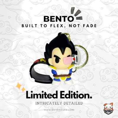 Chibi Vegeta 3D Silicon Keychain: Dragon Ball Z Keychain