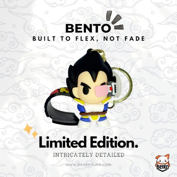 Chibi Vegeta 3D Silicon Keychain: Dragon Ball Z Keychain