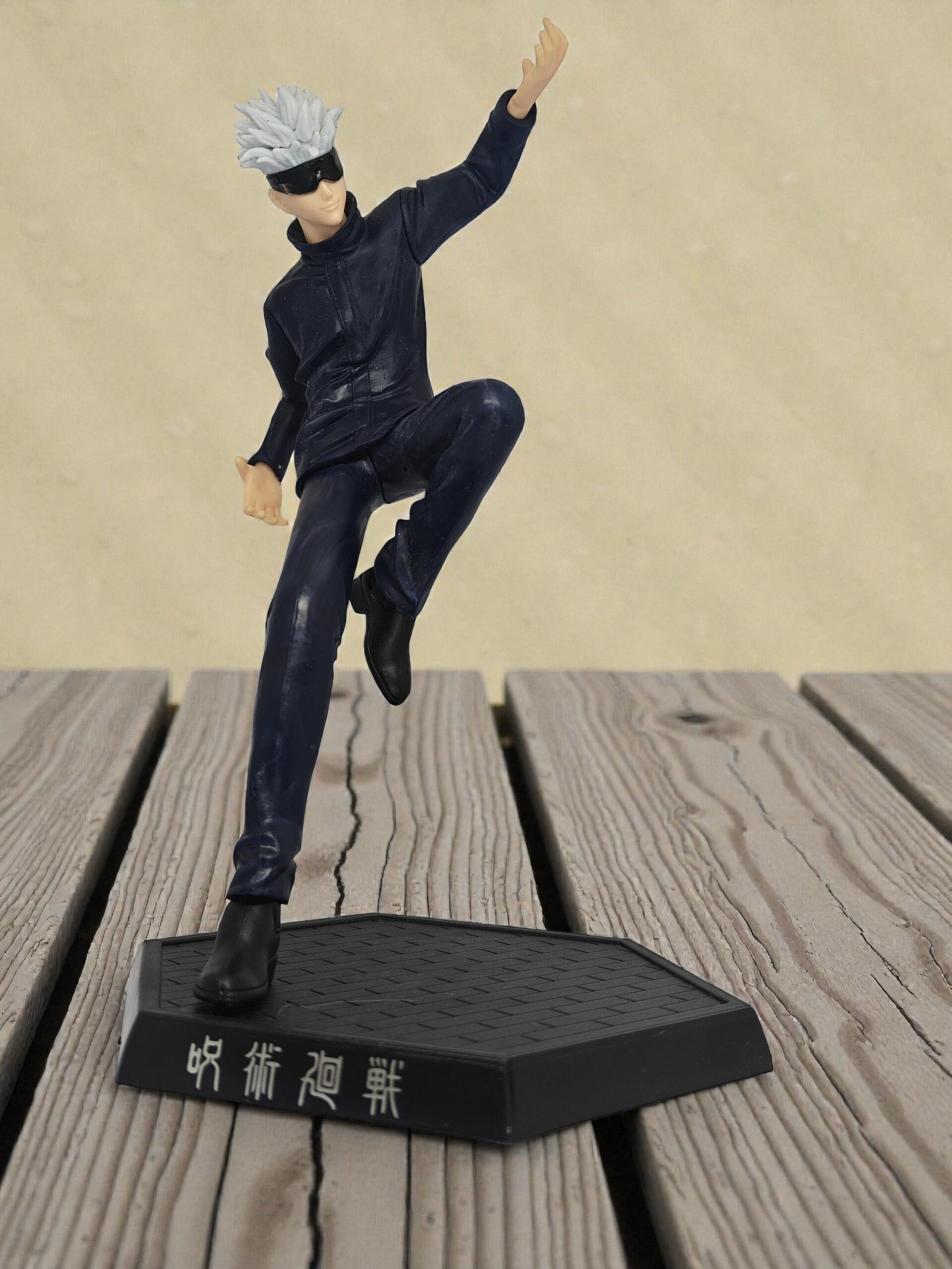 Gojo Satoru action figure from Jujutsu Kaisen in dynamic pose