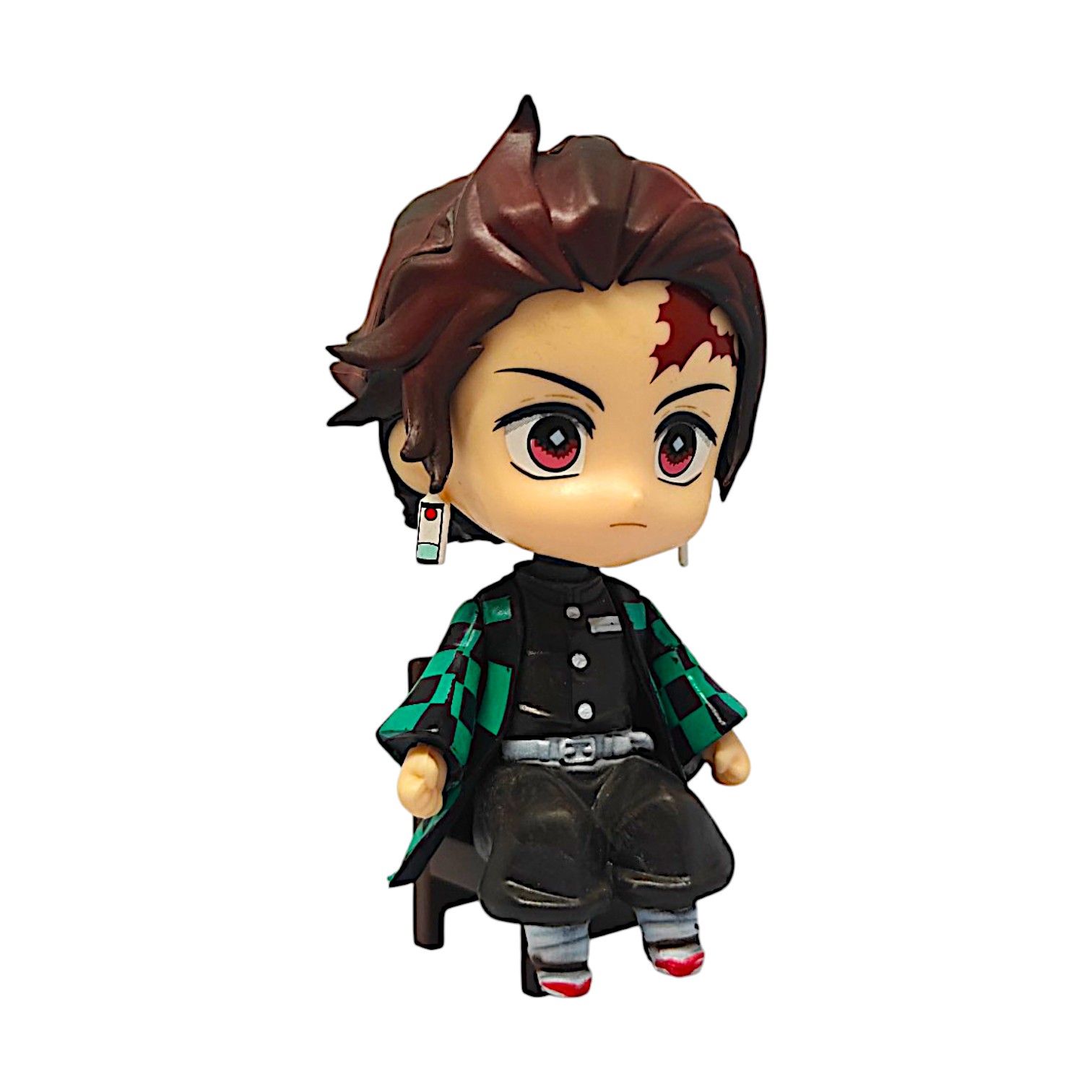 Tanjiro Kamado seated chibi figure from Demon Slayer