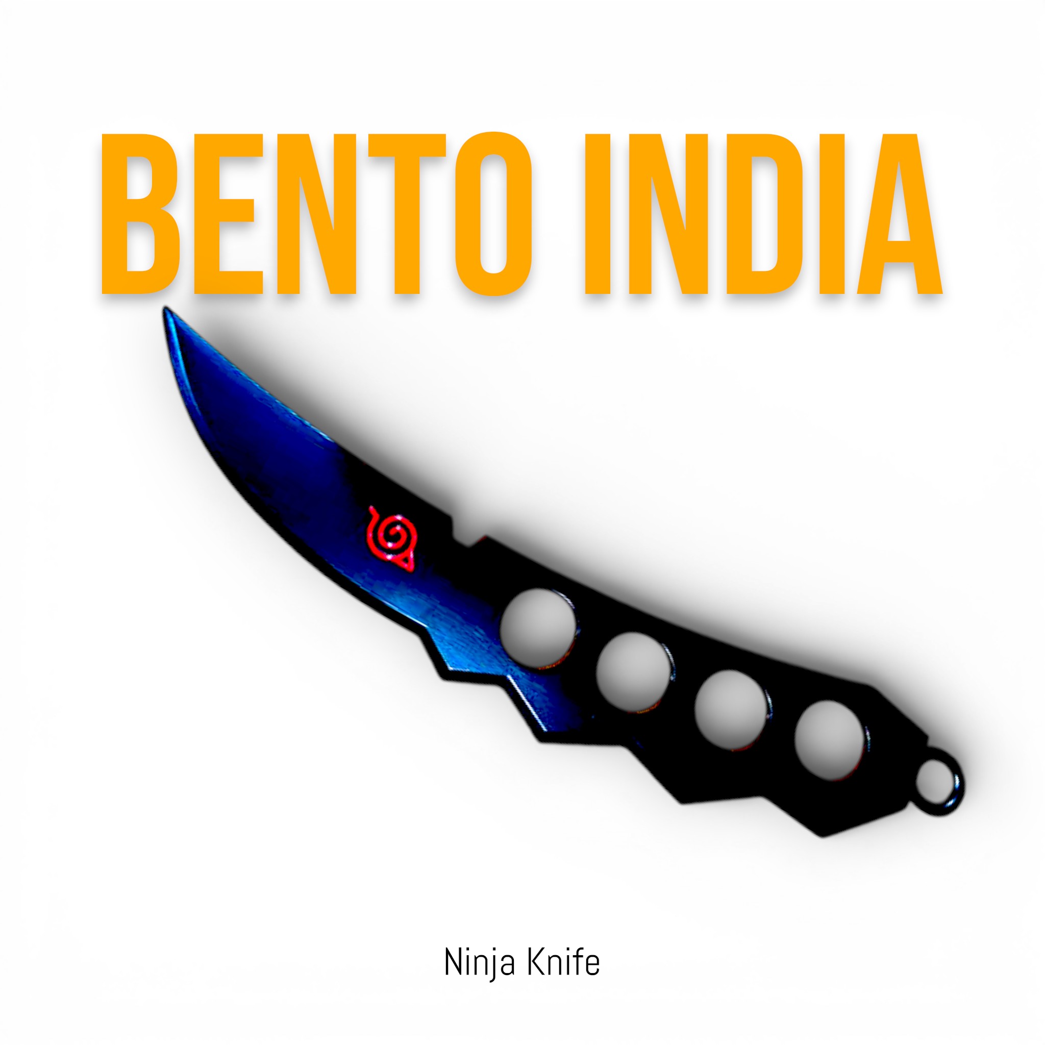 Naruto kunai knife collectible with Hidden Leaf symbol